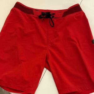 Hurley Men's Red Swim Shorts